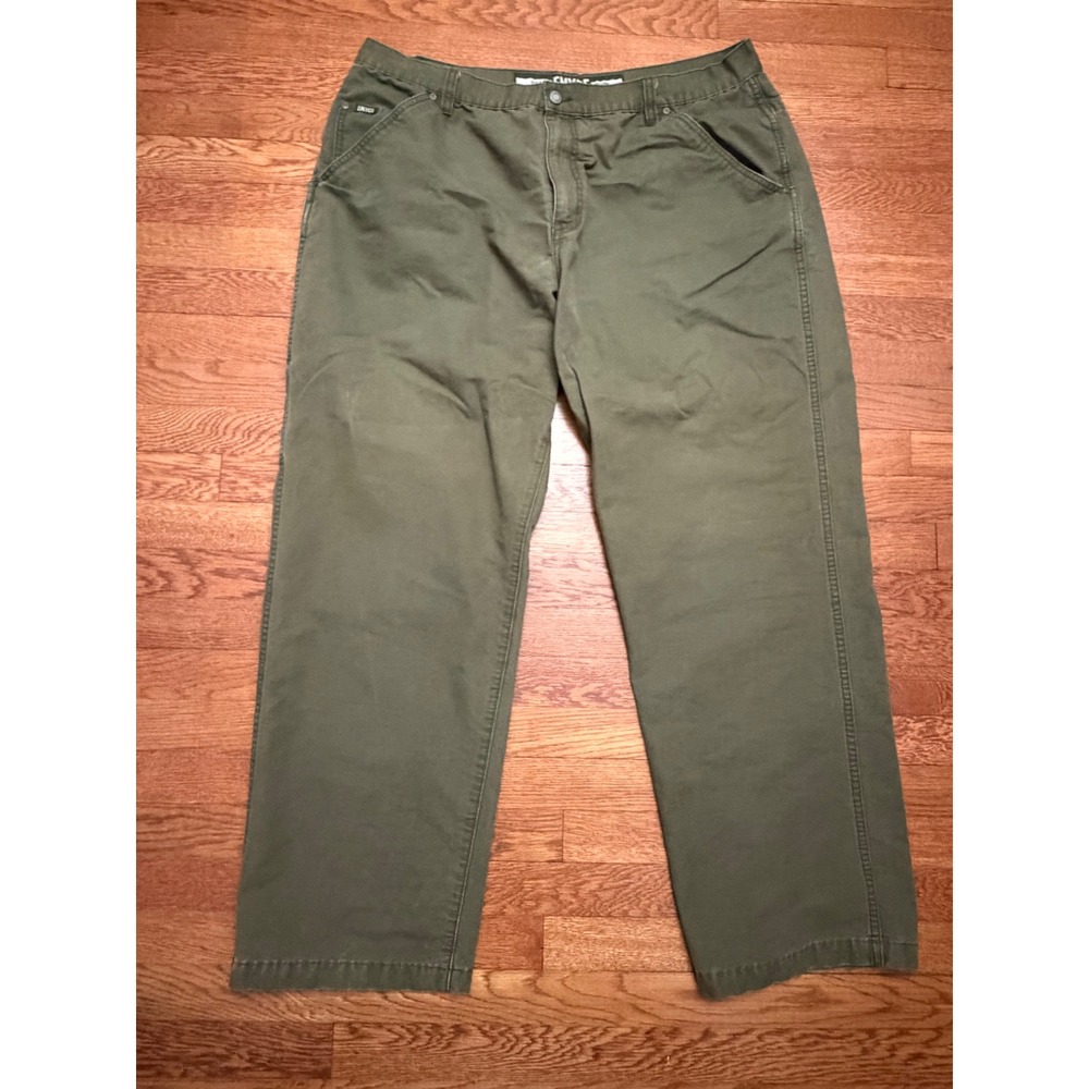 Enyce Brand Denim Mens 42 Olive Green Carpenter Utility Pants Y2K Streetwear